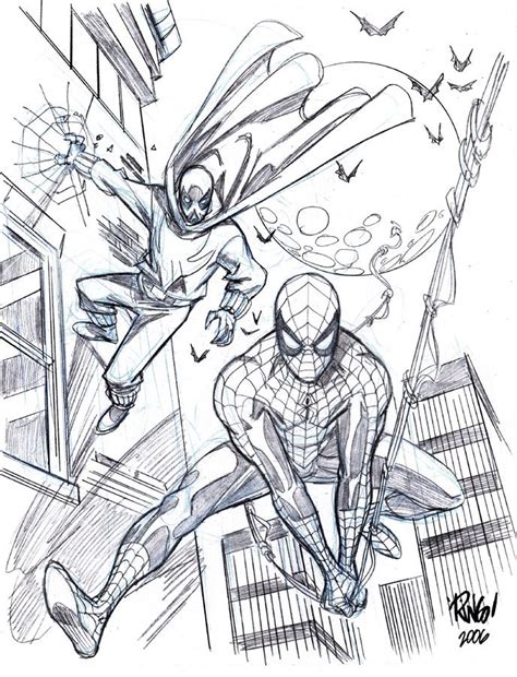 Spider man into the spider verse coloring page. Mike Wieringo's Spider-Man and The Prowler | Spiderman ...