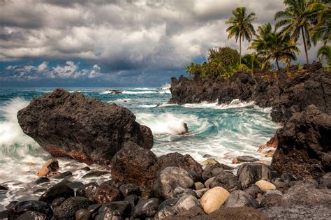 Wallpaper Maui Hawaii Pacific Ocean Cliffs Rocks