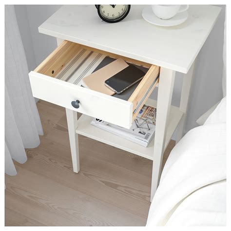 Coordinates with other furniture in the hemnes series. HEMNES - bedside table, white stain | IKEA Hong Kong