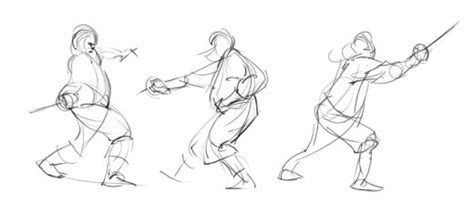 Sword Fighting Poses Reference