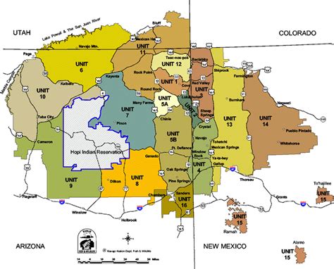8 New Mexico Hunting Units Map Maps Database Source