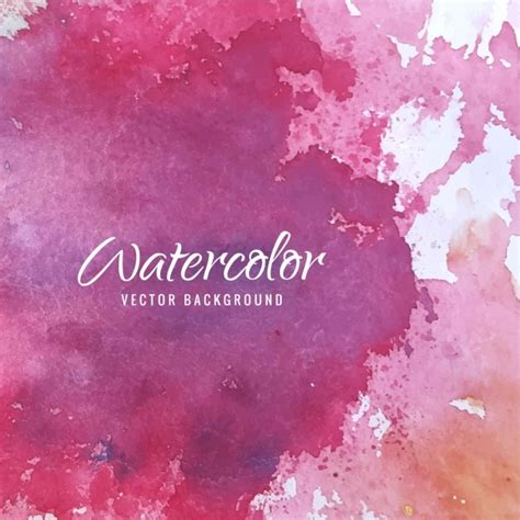 Free Vector Amazing Watercolor Texture Pink Color
