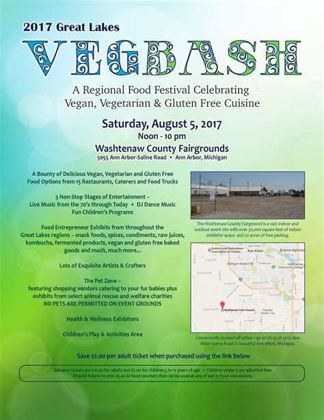 Restaurants & food delivery in ann arbor, mi : Great Lakes VegBash ~ SATURDAY AUGUST 5, 2017 (Ann Arbor ...
