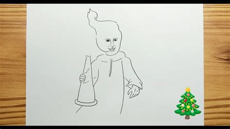 How To Draw Ghost Of The Past From A Christmas Carol Youtube