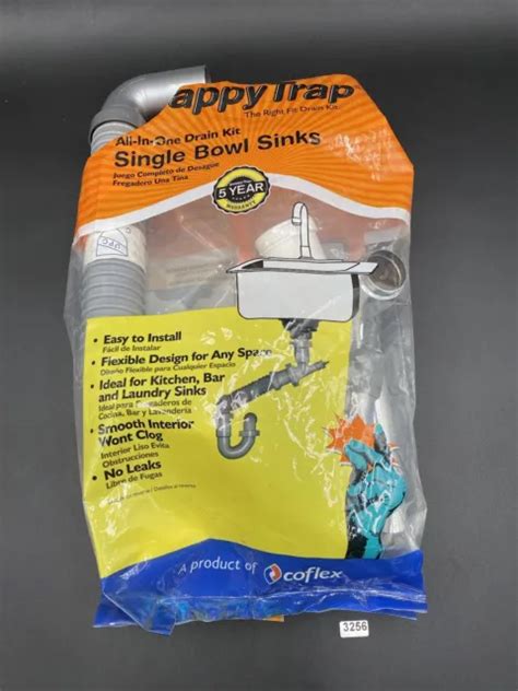 Snappytrap 1 12 In All In One Drain Kit For Single Bowl Kitchen Sinks