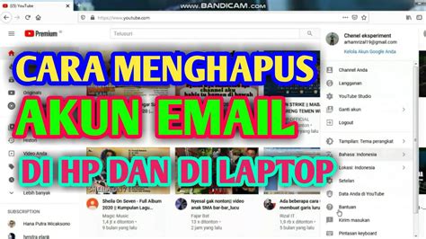 CARA MENGHAPUS AKUN EMAIL DI HP/DI LAPTOP
