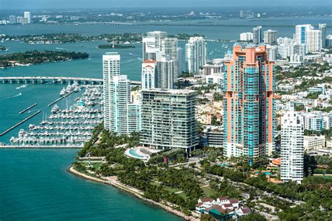 Miami Downtown Aerial View Stock Photo Download Image Now Istock