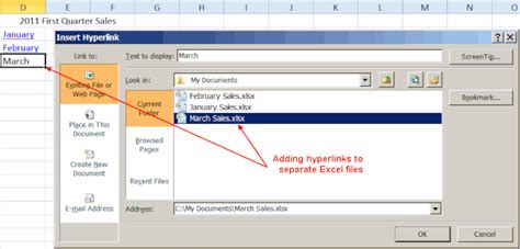 Adding Excel Hyperlinks Bookmarks And Mailto Links
