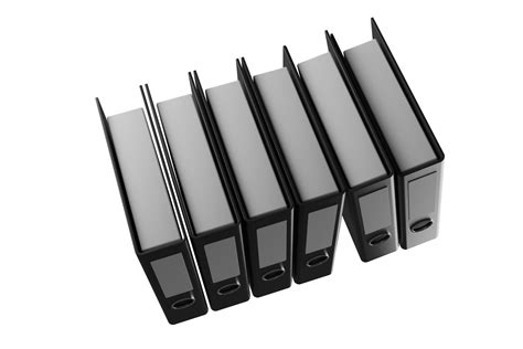 3d Stack Of Office Black Folders Model Turbosquid 2145002