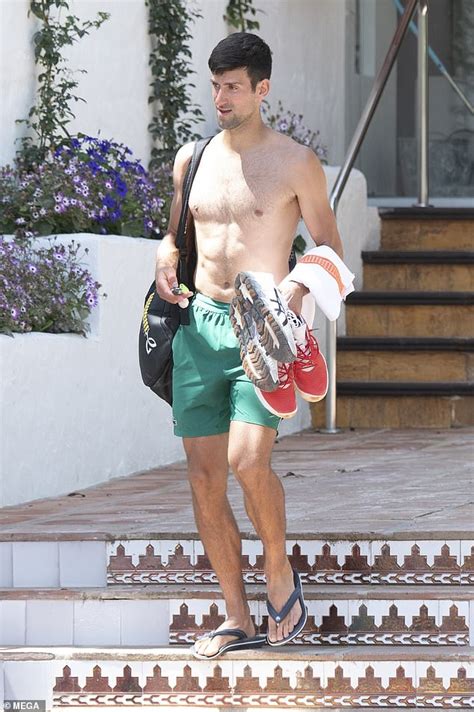 Novak Djokovic Goes Shirtless In Marbella As He Retuns To Tennis Training ReadSector