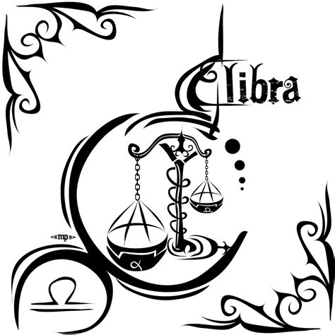 Zodiac Libra Tribal Tattoo Clip Art Library