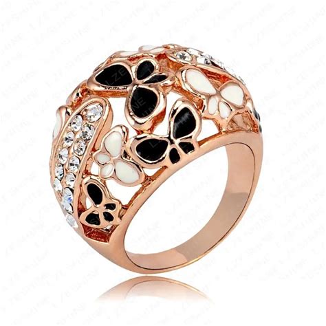 Buy Big Ring Costume Jewelry Real Rose Gold Color