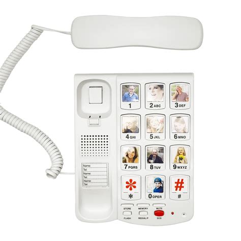 Buy Big Button Phone For Seniors Home 10 Pictured Big Buttonswired