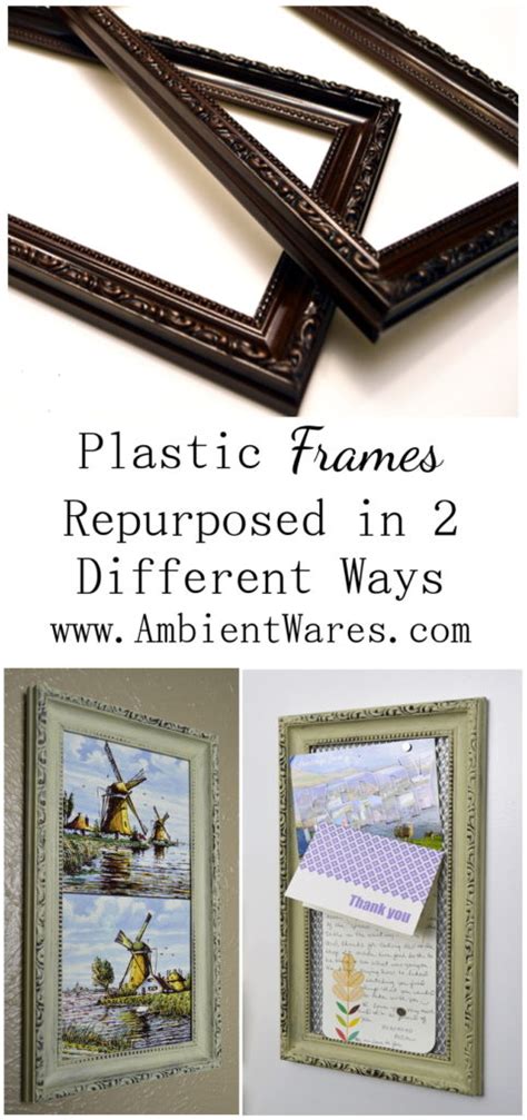Two Frames Repurposed Two Different Ways