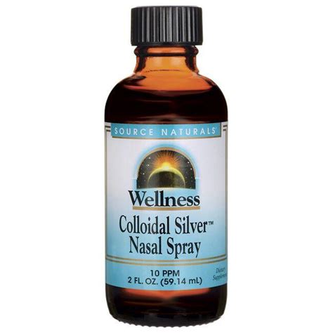 Source Naturals Wellness Colloidal Silver Nasal Spray 10 Ppm 2 Fl Oz