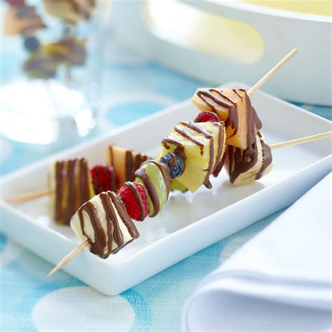 Frozen Chocolate Dipped Fruit Kabobs Smuckers