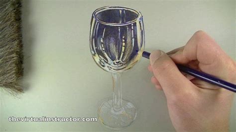 How To Draw Glass With Colored Pencils How To Draw Glass With Colored