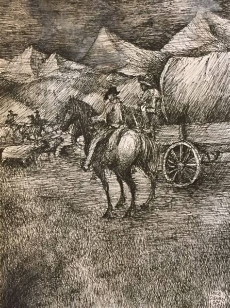 The Old West Drawing By Mike Ciemny Saatchi Art