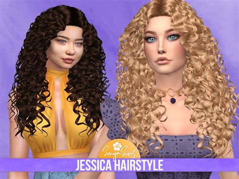 Sonya Sims Jessica Hairstyle Sims 4 Hairs
