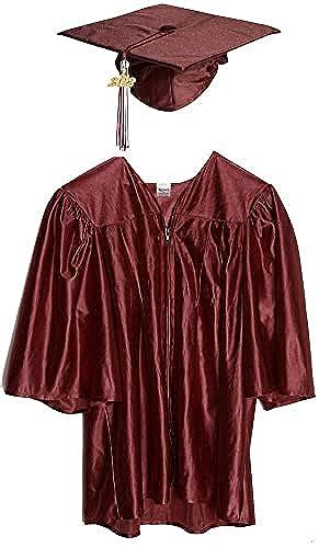 Happy Graduates Small Maroon Shiny Child Graduation Cap Gown Tassel