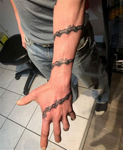 Chainsaw Chain Tattoo By Lewcidink