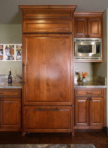 I did edit out the small clock on the stove. hidden cabinet appliance | Hidden cabinet, Traditional kitchen, Home