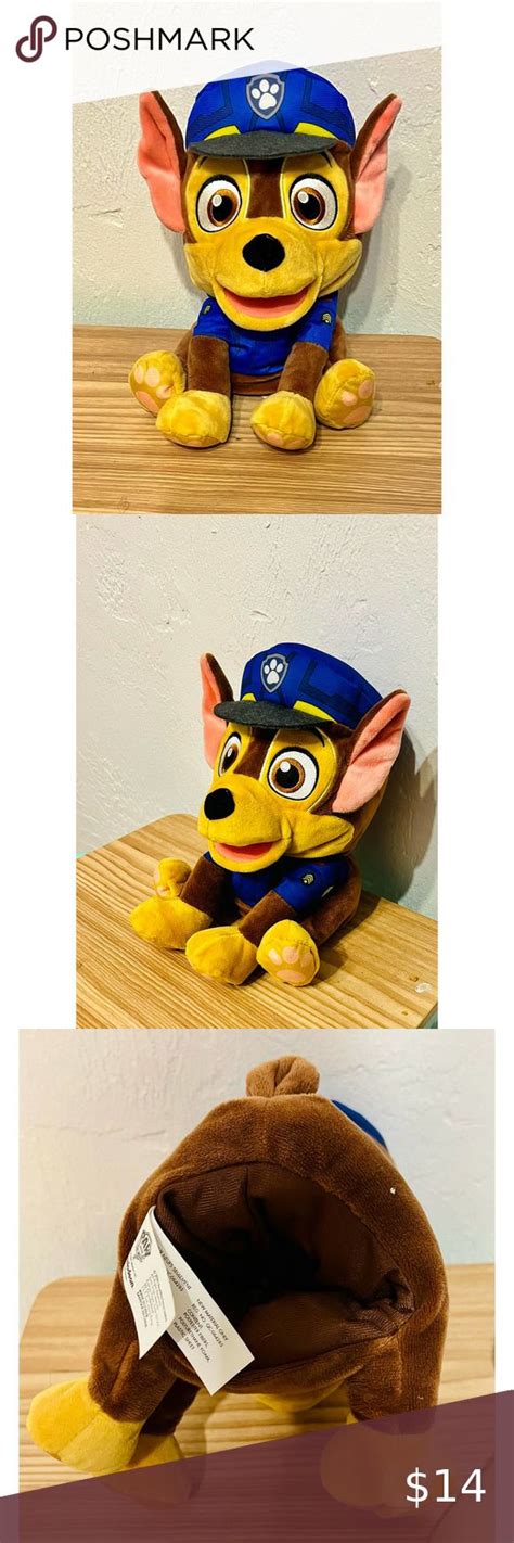 Paw Patrol Chase Police Dog Pup Plush Stuffed Animal And Puppet Chase