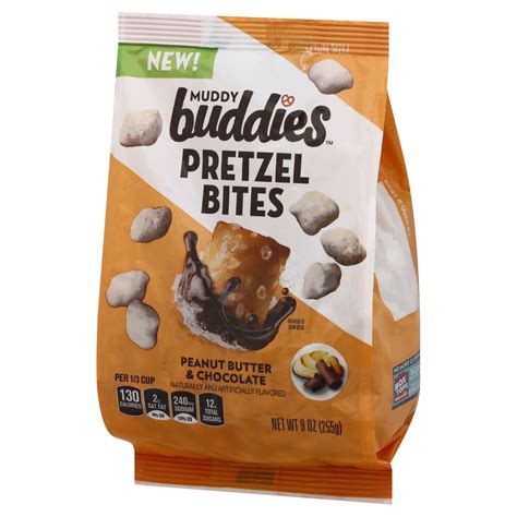 chex muddy buddies peanut butter and chocolate pretzel bites 9 oz shipt
