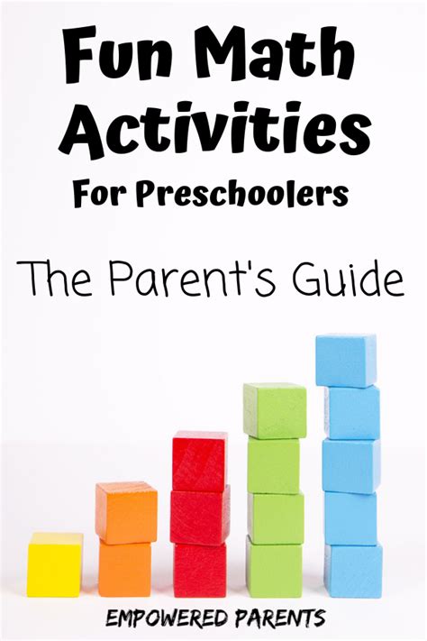 Fun Math Activities For Preschoolers The Parents Guide Preschool