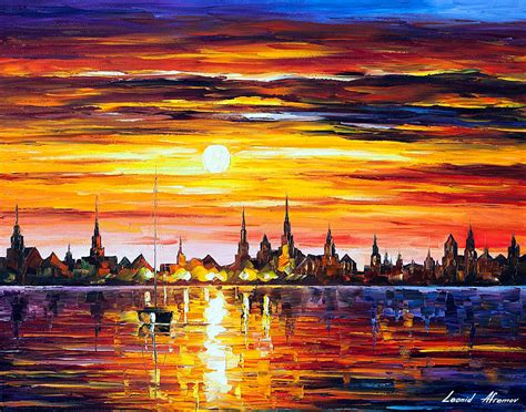 You need to do this to make sure the chemicals are mixed. SUNSET IN MAGICAL BARCELONA — PALETTE KNIFE Oil Painting ...