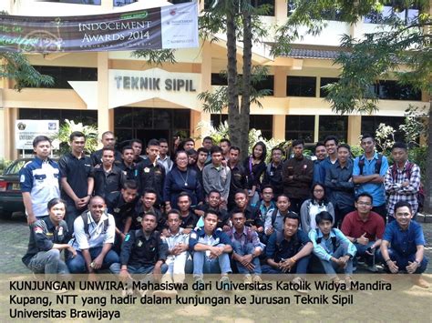 Kunjungan Mahasiswa Universitas Katolik Widya Mandira UNWIRA Kupang NTT Teknik Sipil