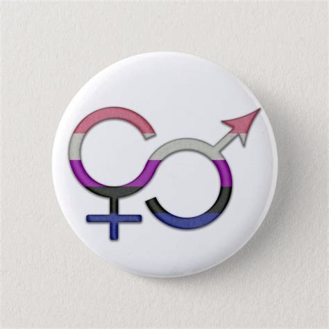 Gender Fluid Symbol In Pride Flag Colors Button Zazzle Pride Flag