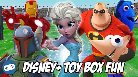 Disney Plus Disney Infinity 3 0 Toy Box Fun Gameplay Youtube