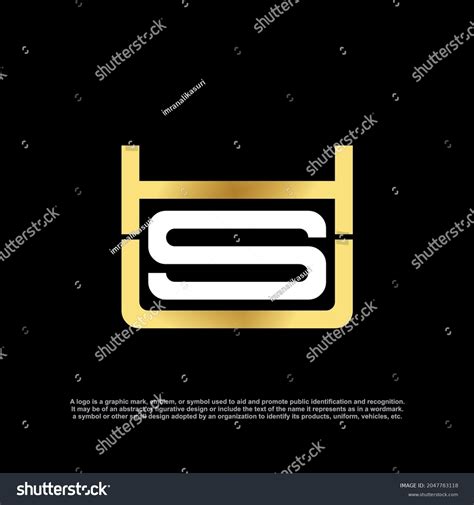 Modern Letter Hsu Vector Logo Letter Stock Vector Royalty Free