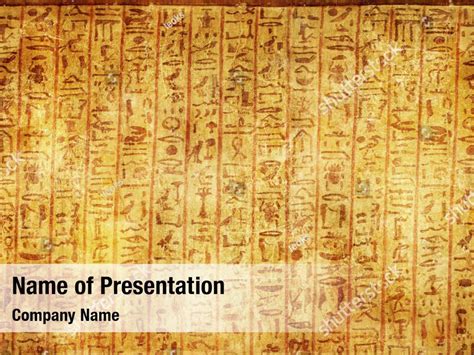 Ancient Egyptian Hieroglyphics Powerpoint Template Ancient Egyptian