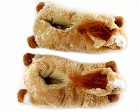 Fuzzy Horse Slippers Horse Slippers Animal Slippers