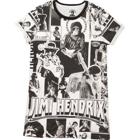Jimi Hendrix Collage T Shirt Dress Work Dress 396635 Rockabilia Merch Store
