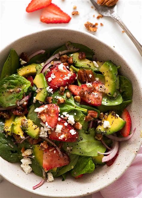 Strawberry Salad With Avocado Recipetin Eats
