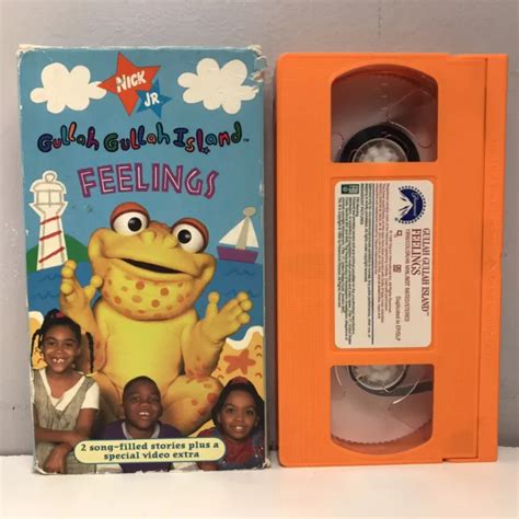 Nick Jr Gullah Gullah Island Feelings Vhs Video Tape 1998 Vtg
