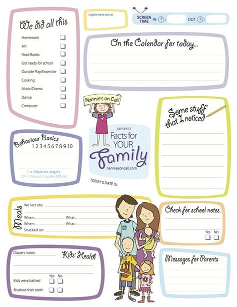 Printable Babysitting Forms For Parents To Fill Out Printable Word