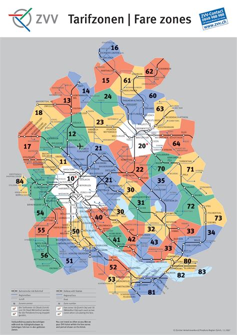 Zurich Map With Zones