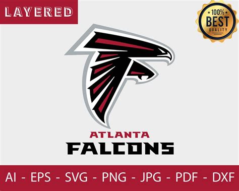 Atlanta Falcons Logo Svg Atlanta Falcons Cut File Atlanta Etsy