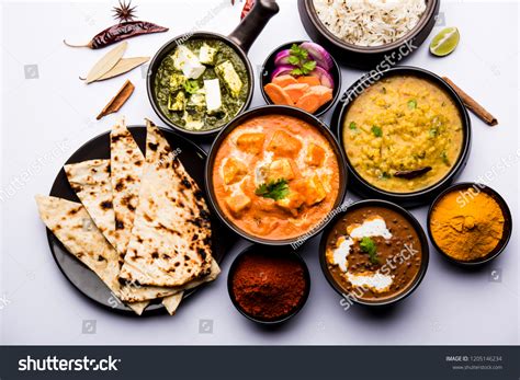 Indian Lunch Dinner Main Course Food Stock Photo 1205146234 Shutterstock
