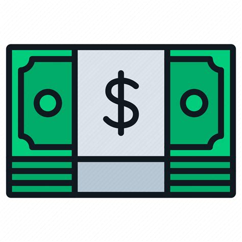 Bill Cash Dollar Money Stack Icon Download On Iconfinder