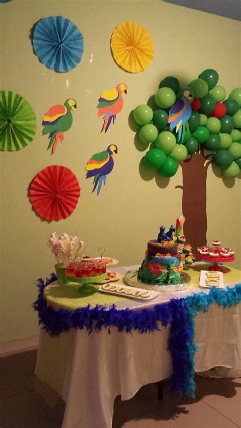 Carnival themed parties make awesome pictures & memories! Rio themed Birthday party | Rio birthday parties, Rio ...