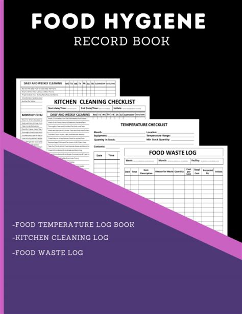 Buy Food Hygiene Record Book Food Hygiene Temperature Record Log Book
