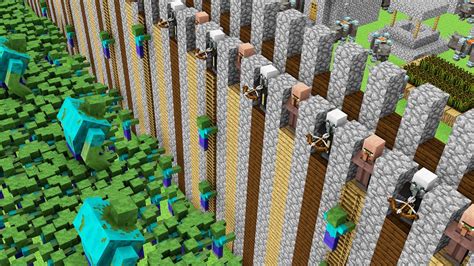 Minecraft Battle Villagers Vs Pillagers Build A Wall And Protect The
