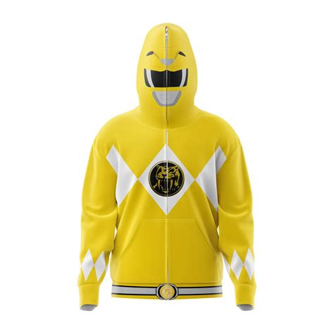yellow ranger mighty morphin power rangers polo goft shirt animebape