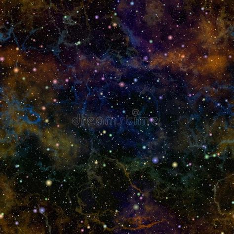 Abstract Dark Colorful Universe Nebula Night Starry Sky Multicolor