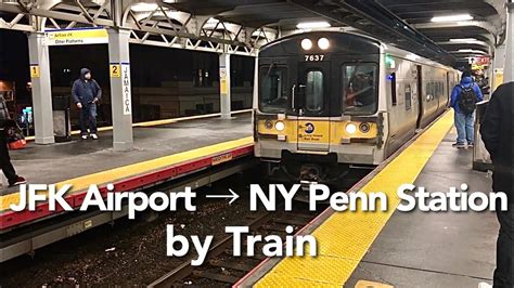 Usa Train Jfk Airtrain And Long Island Rail Road Lirr Youtube